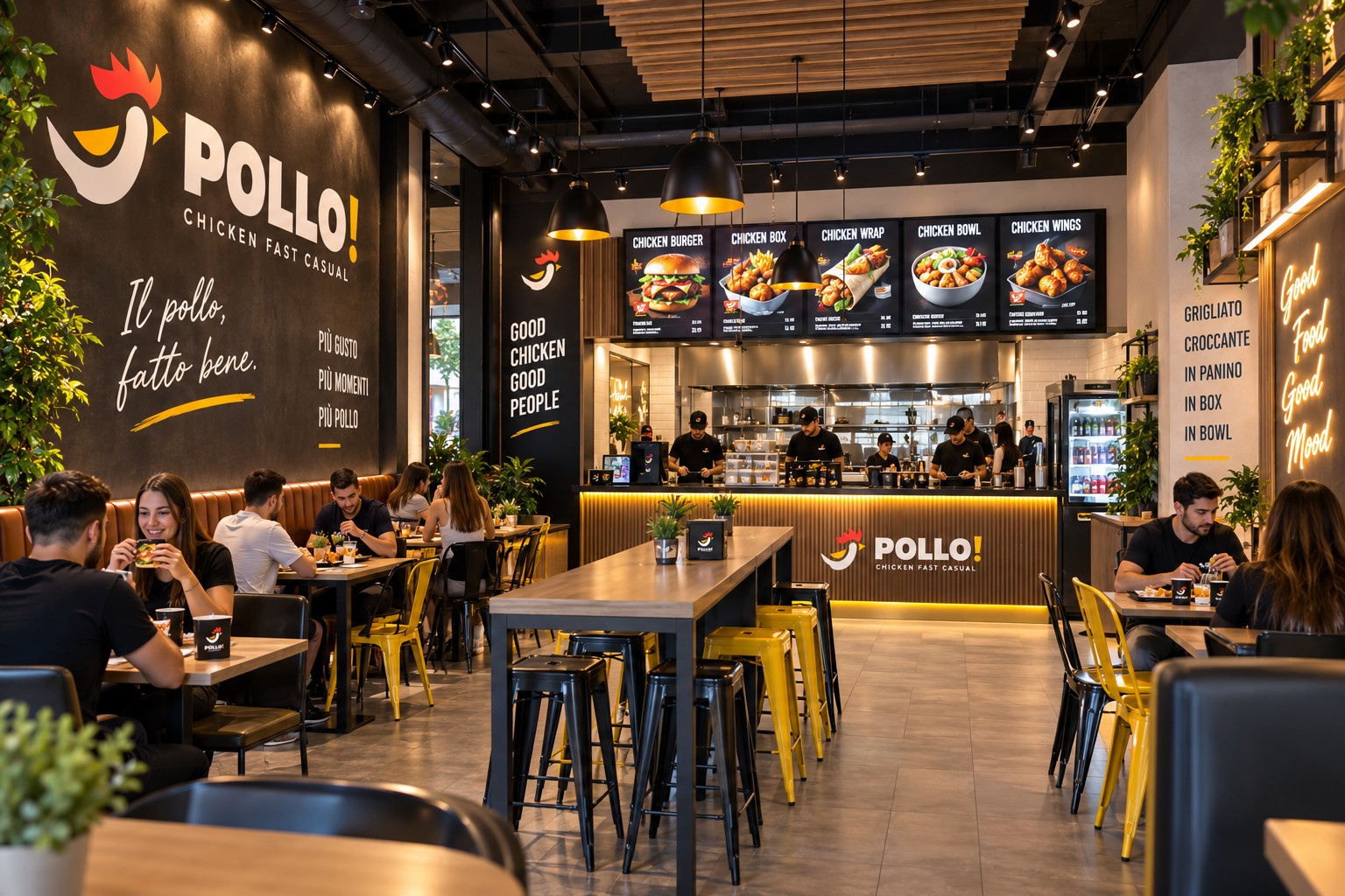 Pollo! Chicken Fast Casual - interno del locale