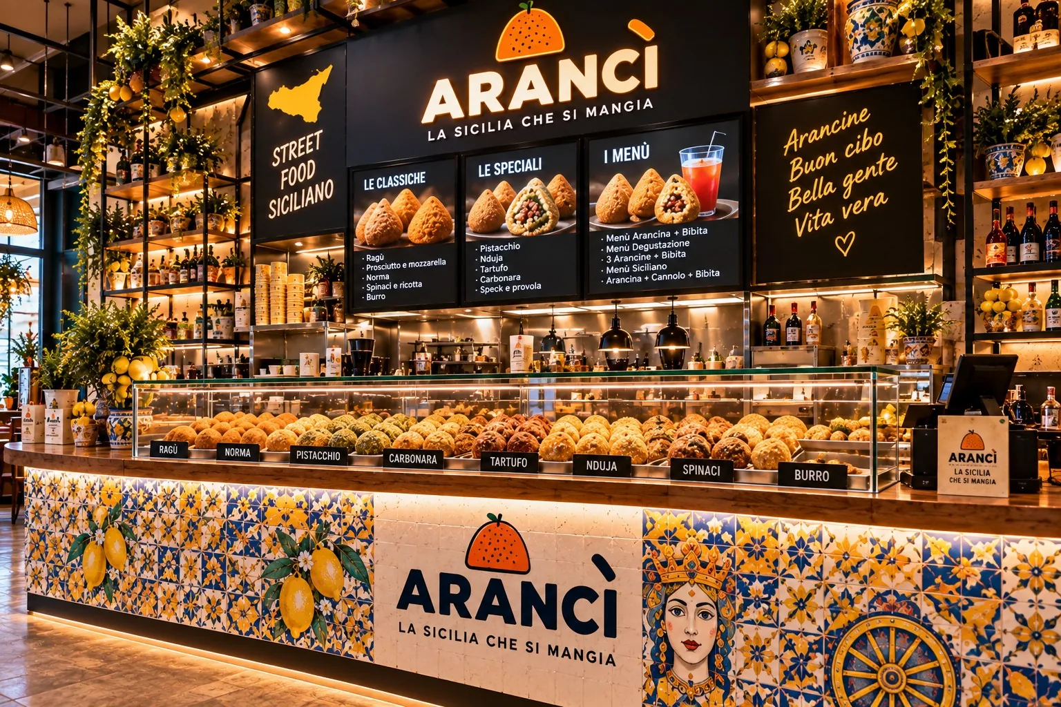 ARANCÌ - banco e arancine del format